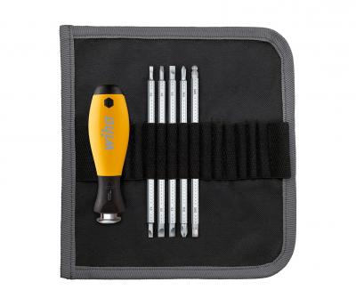 ESD Screwdriver with Interchangeable Blade Set SYSTEM 6 Mixed 6 Pcs. In Roll-Up Bag